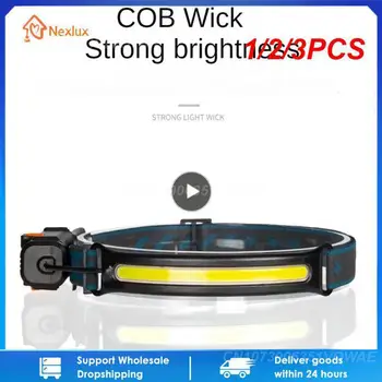1/2/3KS Senzor LED Nositeľné Svetlomet EPG/XPG+KLAS Svetlometu 2000mAh 18650 USB Nabíjateľné Prenosné Floodlight Pracovné Svetlo KLASU