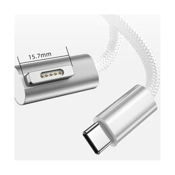 100W Rýchly Prenosný Nabíjací Kábel Kábel pre Macbook Air Pro USB C Typ C na Magnetické Zapojte Adaptér pre Magsafx 1 L