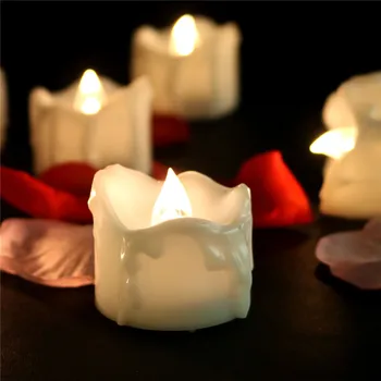 12/24pcsPacks LED Flameless Ďakovné Svetlá Sviečka pre Kreativitu Halloween Dekorácie na Vianočný Stôl Domov Svadobné Party Decor