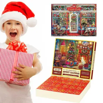 1set Adventný Kalendár 2023 Vianočné Puzzle Pre Deti A Dospelých Dní Časovač Kalendáre Pre Chlapcov, Dievčatá Puzzle Pre Deti Deti