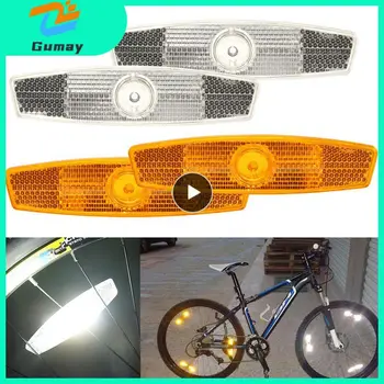 1~40PCS Žltá Výstraha Špice Reflexné Pásky Horský Bicykel Kolesa Výstražné Svetlá Bezpečnostné Hovoril Reflexné List