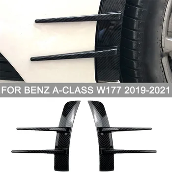 2 ks Pre Benz A-Class A180 A200 A220 Predné Nárazníky Pery Air Vent Výbava Spojler Canards Splitter Auto Styling Príslušenstvo