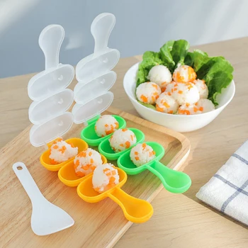 2ks/Set Baby Ryža Loptu Formy Mocní Jedlo Dekorácie Deti Obed DIY Sushi Maker Plesne Kuchynské Náradie Bento Príslušenstvo