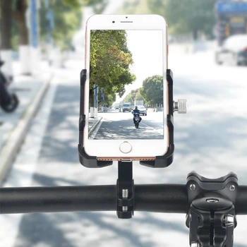 360° Otočná Mobilný Telefón Svorka Universal Požičovňa Mobilný Telefón Podporovať Anti-Shake Hliníkovej Zliatiny pre Motocykel, Bicykel Riadidlá