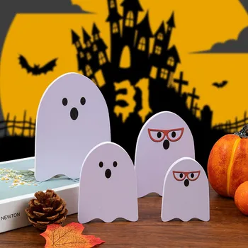 4 Kusy Halloween Dekorácie Ghost Plavidlá, Dekorácie Nastaviť Domáce Dekorácie Halloween Vrstvený Zásobník Dekorácie Nový Domov Tovaru 2023