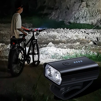 800LM Bicykel Predné Baterka 1200mAh Lítiové Batérie, LED Bicykel Predné Lampy 10W IPX4 Nepremokavé Cyklistické Vysoká svetla Nízka Príslušenstvo