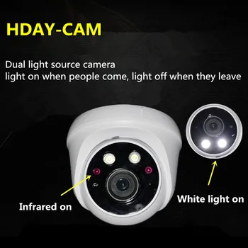 8MP dual zdroj svetla siete HD nočné videnie plne farebná kamera vnútorné audio dome POE48V domáceho telefónu, diaľkové 4MP-5MP dohľad