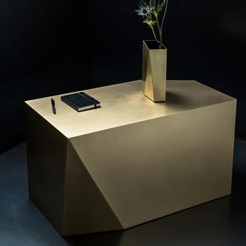 Autor svetlo luxusná nerezová oceľ obývacej izbe čaj stôl Nordic model izba gauč konci tabuľky špeciálny tvar konferenčný stolík