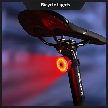 Bicykel Vodotesné zadné svetlo s USB Noc Rdding Výstražné Svetlo Bicykel Zadné Svetlo Batoh Prilba Bezpečné Zariadenia Chvost-lampa Accessorie