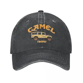 Camel Trophy Logo Jar Leto Spp Muži Ženy Cope, Baseball Cap Vintage Klobúk Denim Vonkajšie Casquette