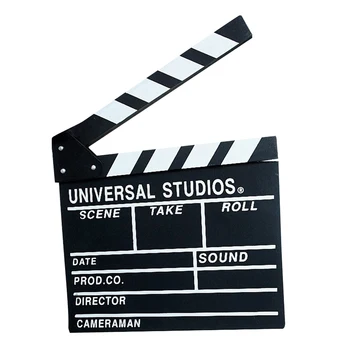 Cut Action Profesionálne Štúdio Video Multifunkčné Prenosné Film Clapboard Dreva Filmy Black Zmysel Domova Pre Riaditeľa