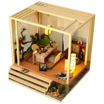DIY domček pre bábiky Auta Budovy 3D Ručné Vloženie s LED Svetlom pre Home Decor