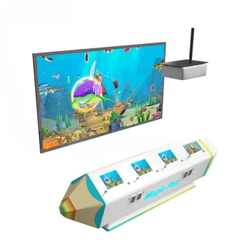 Film Moc Multiplayer Hry pre Deti 3d Interaktívne Akvárium AR Projektor Krytý Deti Maľovanie Hry Stroj pre Nákupné Centrum