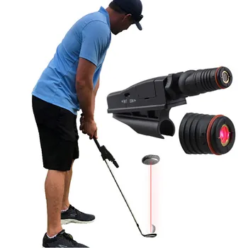 Golf putter pohľad prenosné golf laser guľou tréner ABS Golf putter vzdelávanie cieľ zlepšenie riadok pomocný nástroj oprava