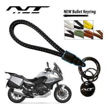 Guľka Tvar Motocykel Ručne Tkané Kožené Keychain Kovové Keyring vhodné Pre Honda NT1100 NT 1100 Príslušenstvo