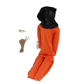 Halloween putami na rukách Orange Väzenia Jednotné Jedinečný Strašný Odolné Živé Halloween Visí Jednotné Ľahko Zavesiť na Strany