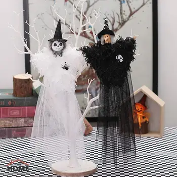 Halloween Čarodejnice Prívesok Scény Rozloženie Halloween Ghost Prívesok Horor Vitrín Halloween Dekorácie Ghost Bábika