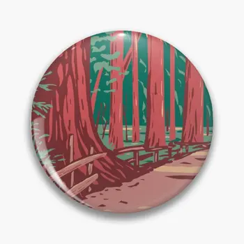 Humboldt Redwoods State Park Avenue T Soft Tlačidlo Pin Oblečenie Odznak Klopě Pin Roztomilý Módne Kovové Dekor Cartoon Brošňa Darček