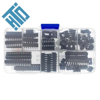 IC zásuvky, čip base, microcontroller stojan DIP-6/8/14/16/18/20/24/28 časti poľa 66P