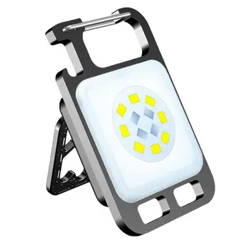 Keychain Pracovné Svetlo Mini Baterky Vysoké Lúmenov Nabíjateľná KLASU Svetlo 4 Svetla Módy S Magnetom Základňu Držiaka Otvárač Na