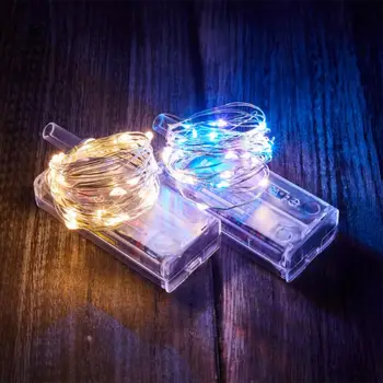 LED Svetlá String Nepremokavé USB Batéria Medené Drôty Garland Víla Svetlo Vianočné Svadobné Party Dekor Lampy, Osvetlenie