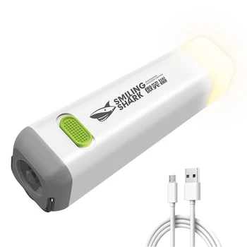 LED Výkonné Svietidlo USB Nabíjateľné ABS Núdzové Pochodeň Svetla pre Outdoor Camping, Horolezectvo Nástroje