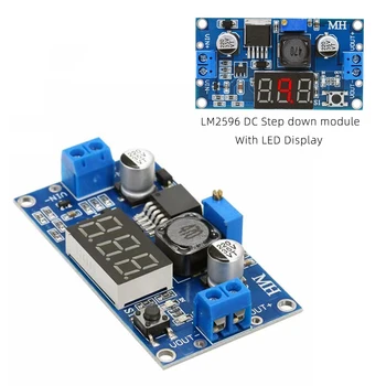 LM2596 DC Step-down Modul Prevodníka Regulátor Napätia LED Displej Voltmeter 4.0~40 až 1,3-37V Buck Adaptér Nastaviteľný Výkon Sup