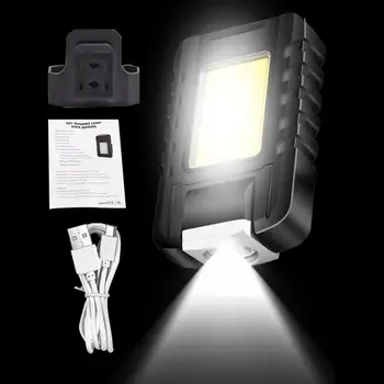 Magnetické COB LED Svetlo Mini Flood Light Beží Lampa USB Nabíjateľné 1200mAh Flash Light Mini Pracovná Lampa Pre Kempovanie Horák