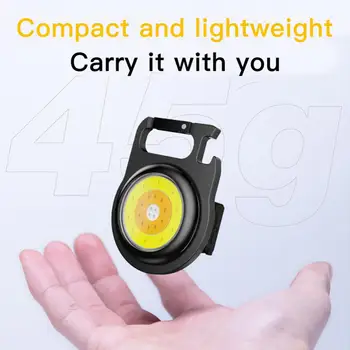 Mini LED Keychain Svetlo Multifunkčný Prenosné Svetlo KLASU Núdzové Svietidlo Mini Baterka Vonkajšie Rybárske potreby na Kempovanie Svetlo