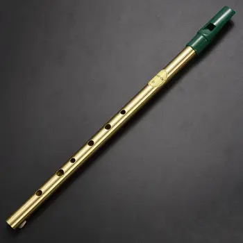Mosadz Irish Whistle Flauta, Klarinet Tin Klarinet Kovové Flauta Hudobný Nástroj Začiatočník Essentials Drsnej