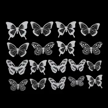 Motýľ Stenu 3d Butterfly Samolepky na Stenu Elegantný 3d Butterfly Nálepky Nastaviť pre Diy Domáce Dekorácie Duté pre Spálne