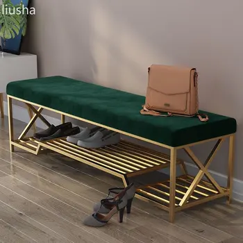 Nordic domácnosti obuvi zmena stolice svetlo luxusný gauč dlhé pásy skladovanie obuvi rack stolice, stolice, stoličky, lavice obuvi skladovanie lavičke