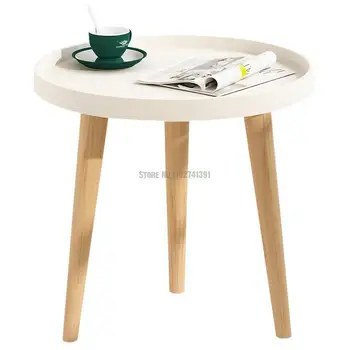 Nordic malých rodinných čaj stôl gauč strane tabuľky balkón, spálňa posteli prenájom miestnosti, obývacia izba jednoduchý Mini čaj stôl
