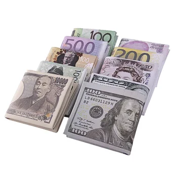 Nové Kreatívne Peniaze Tlač Vzor Peňaženka Peňaženka Na Zips Skladovanie Package Dolár Libra Euro, Rubeľ Tvar Priestoru Mince Kabelku