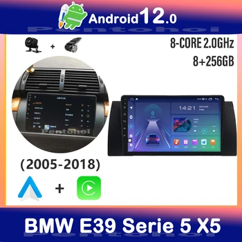 Pentohoi Android autorádia pre BMW E39 Serie 5 X5 2005-2018 Stereo Carplay Auto GPS, Dotykový Displej DVD Multimediálny Prehrávač Videa auto