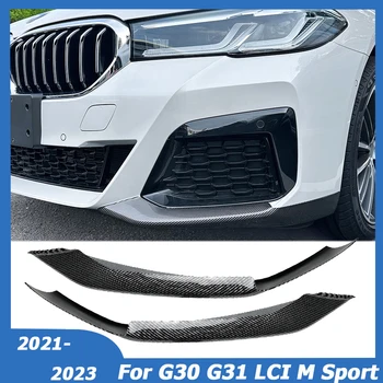 Pre BMW 5 Series G30 G31 LCI M Športový Predný Nárazník Splitter Canards Spojler, Bočné Difúzor Telo Kit 2021 2022 2023+ Auto Styling