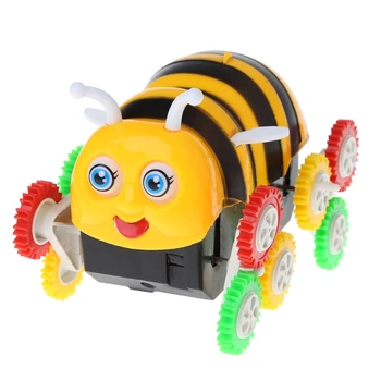 Prehrať Vozidlách Hračka Vysokej Kvality Deti Roztomilý Vtipné Darčeky Elektrické Farebné Kreslené 9 Kolesá Bee 360 Stupeň Omieľanie Hračka Auto