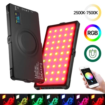 RGB Video Light Panel Magnetické Adsorpcie Bluetooth 5.0 Kontrolu LED Svetlo Fotoaparátu Ra96+ 3200K-7500K Nastaviteľné pre Video Vlog