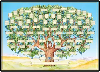 Rodinný Strom Grafy, Vyplňte - uctiť si Predkov Strom, Graf,23x35in Predkov Graf Člena Rodiny Darčeky DIY Formy Predkov Dary