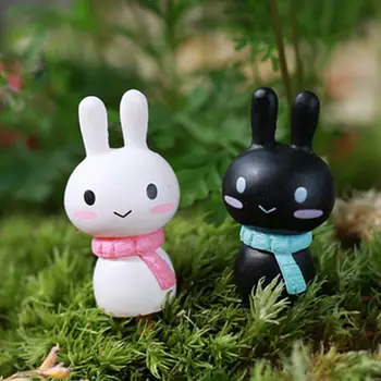 Roztomilý Remesiel Vonkajšie Moss Bunny Ozdoby, Veľkonočné Králik Bunny Miniatúry Domova Micro Krajiny