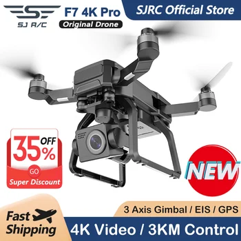 SJRC F7 4K PRO Kamery Drone GPS HD 5G WiFi FPV 3KM 3 Os Gimbal EIS Profesionálne Striedavé Quadcopter S Cam RC Skladacia Dron