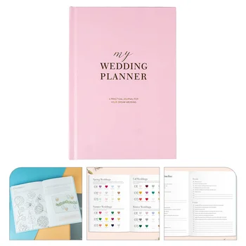 Svadobné Kniha Romantický Projektant Plánovanie Poznámkový Blok Svadobné Sprcha Dar Nevesty Notebook