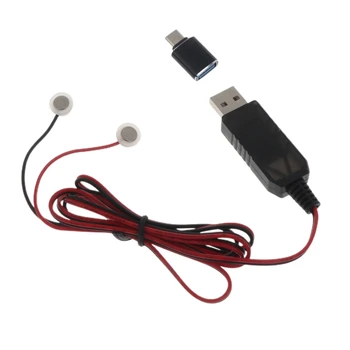 USB Magnetické Nabíjací Kábel pre 3,7 V 14500 16340 26650 Batérie Nabíjateľné Batérie Kábel Typu s-C Adaptér