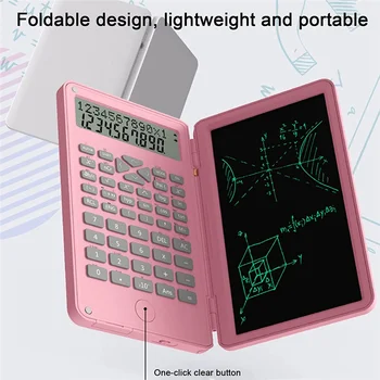 Vedecké Kalkulačky, 12-Miestny LCD Displej s Vymazateľné Písanie Tablet Skladacia pre Domáce Školy, Stretnutia a Štúdie B