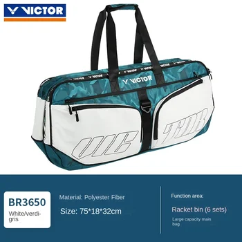 Veľkú kapacitu victor tenis taška šport príslušenstvo muži ženy badminton taška batoh kabelka valise pre 6 rakety