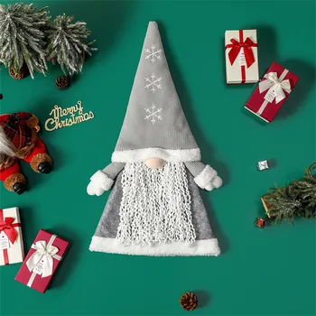 Vianočné Anonymný Gnome Santa Vianočný Strom Visí Ozdoby Bábiky, Dekorácie Korálkové Girlandy Vianočné Ozdoby