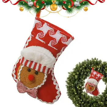 Vianočné Pančuchy, Vianočné Dekorácie Pre Domov 2024 Vianočný Strom Ornament Perník Muž Vianočné Dekoratívne Ponožky Vianočné Darčeky
