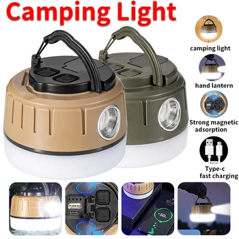 Vysoký Výkon Solárneho LED Camping Svetlo USB Nabíjateľné Žiarovka Pre Vonkajší Stan Lampy Prenosné Svietidlo Núdzové Osvetlenie Pre BBQ Turistika