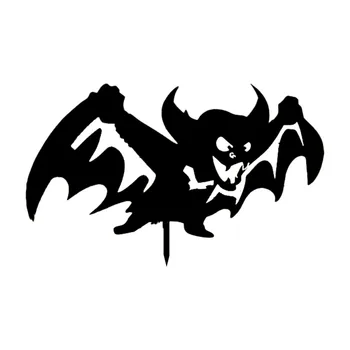 Zábavné Halloween Bat Nálepky Metal Art Film Dvore Halloween Dekorácie Kovové Stĺpiky, Vonkajšie Domov, Adresu, Čísla Doska