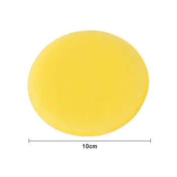 Žltá Špongia pad Voskovanie 10 x 10 x 1,5 cm 24PCS Aplikátor Čistenie Podrobne Pena Nastaviť Zbrusu nový Vysoko kvalitný